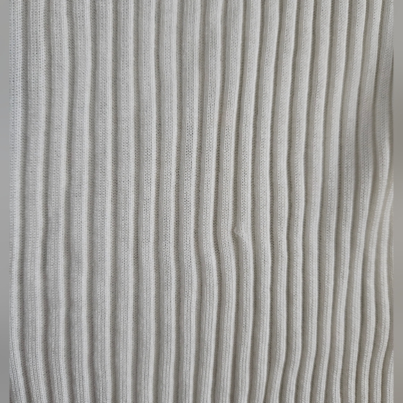 Balmain One-shoulder Ruffled Ribbed-knit Top Size 8 - Picture 9 of 12